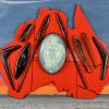 Keith clarke-Framed mini Artefacts with Carved egg